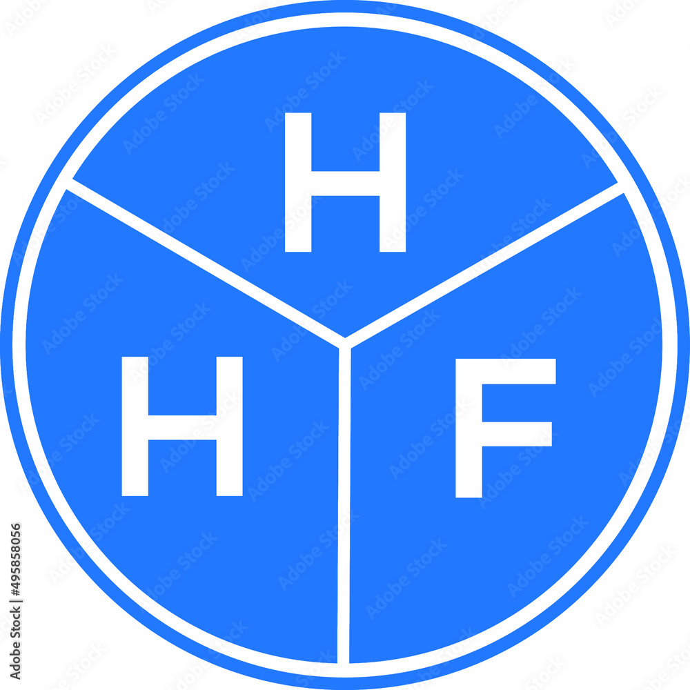 HHF letter logo design on white background. HHF creative circle letter logo concept. HHF letter design. HHF letter logo design on white background. HHF creative circle letter logo concept. HHF letter design.