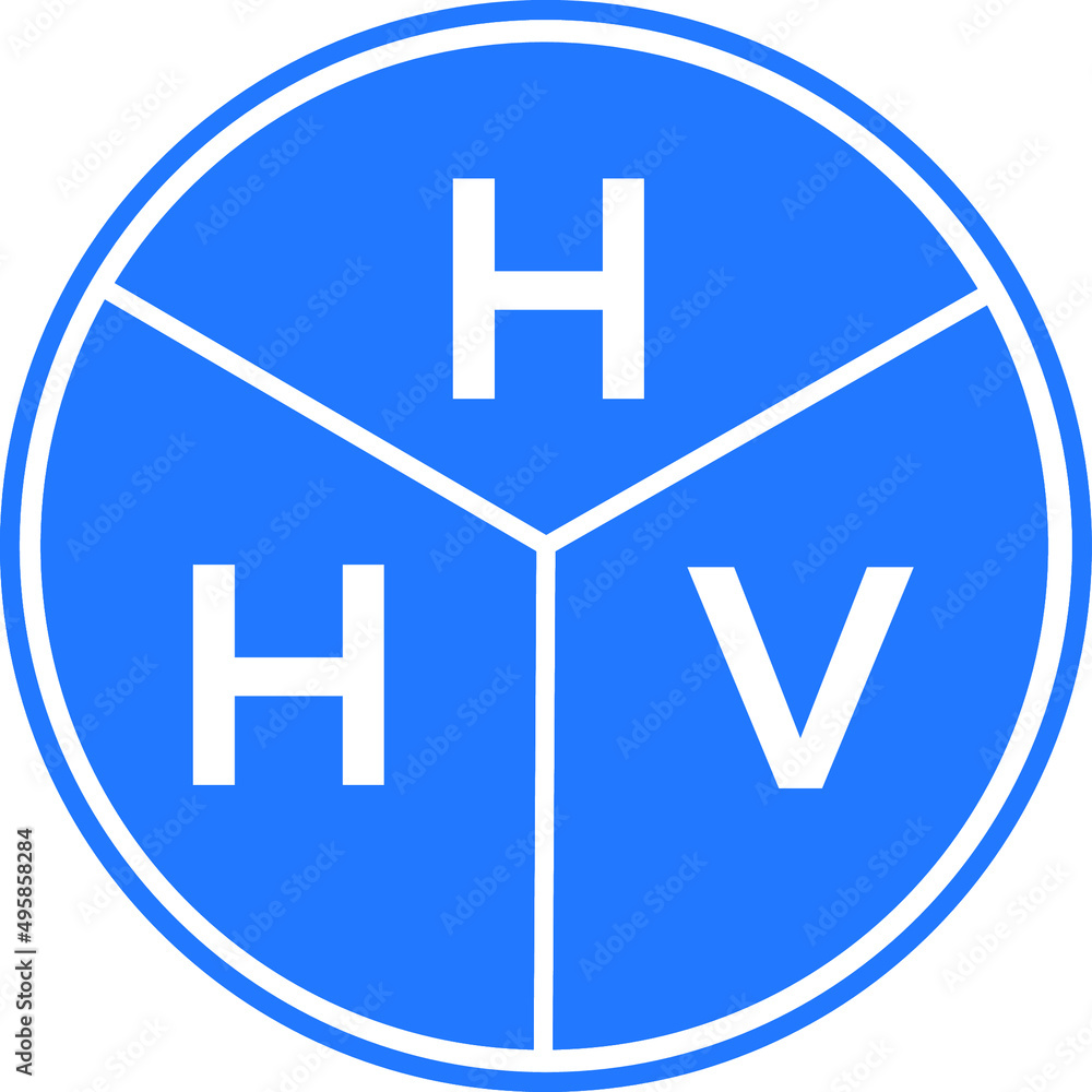 HHV letter logo design on white background. HHV creative circle letter logo concept. HHV letter design. HHV letter logo design on white background. HHV creative circle letter logo concept. HHV letter design.