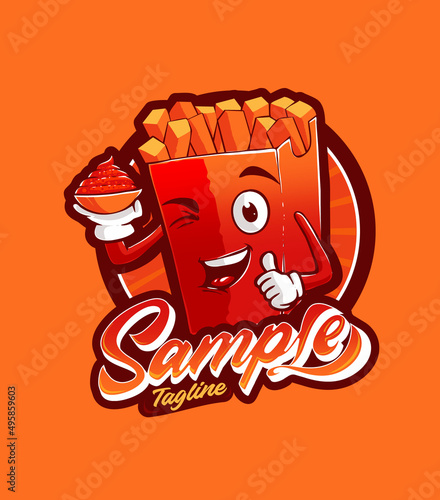 mascot corn stick cartoon character