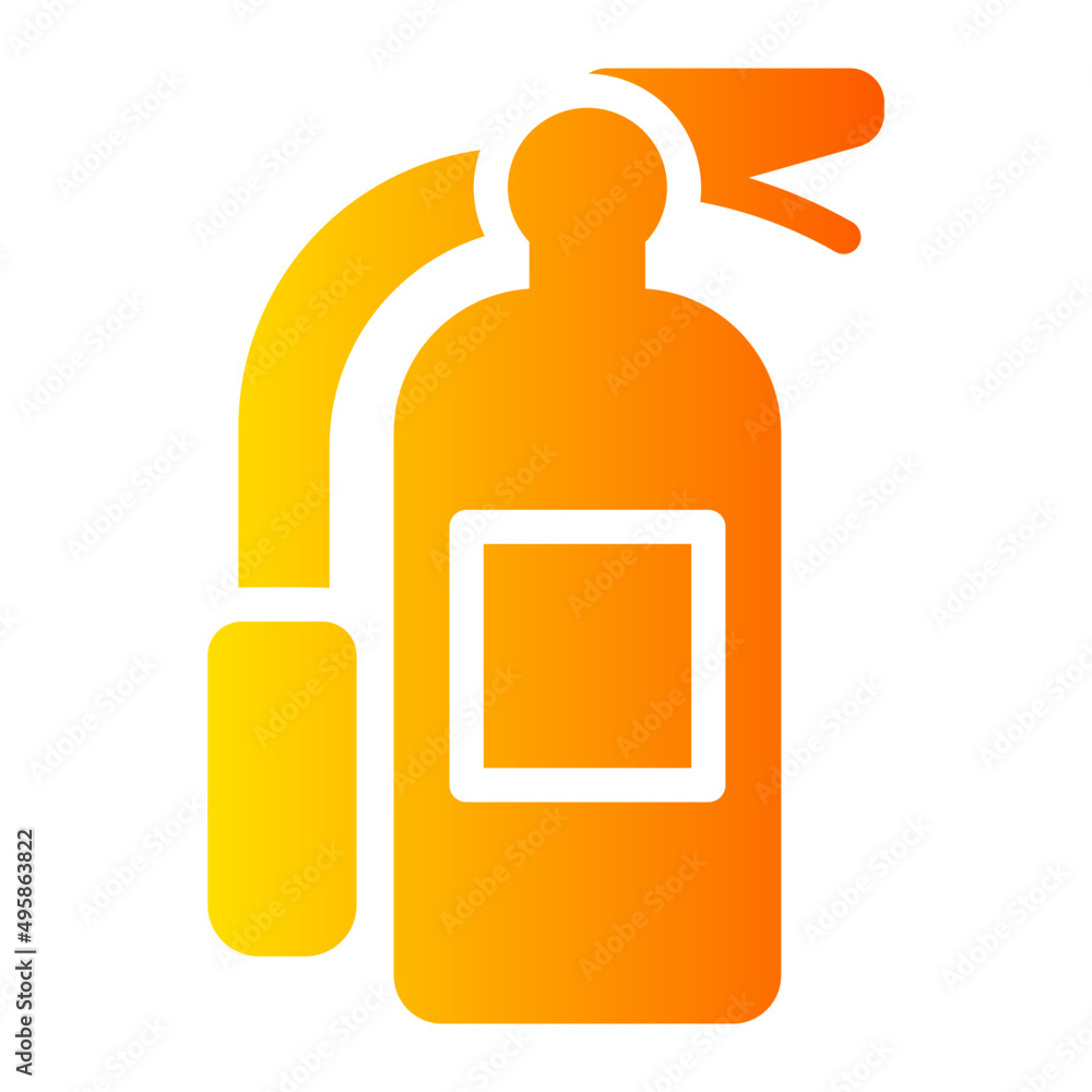 fire extinguisher gradient icon fire extinguisher gradient icon
