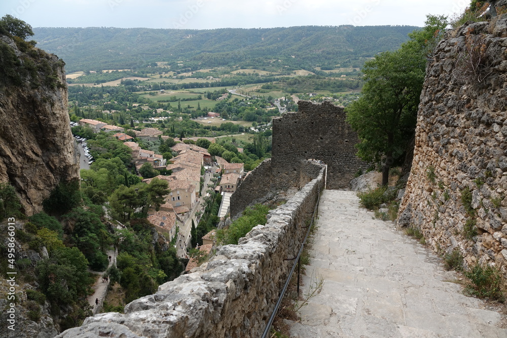 Weg in Moustiers-Sainte-Marie, Provence