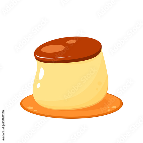 Pudding vector. symbol. pudding logo design.