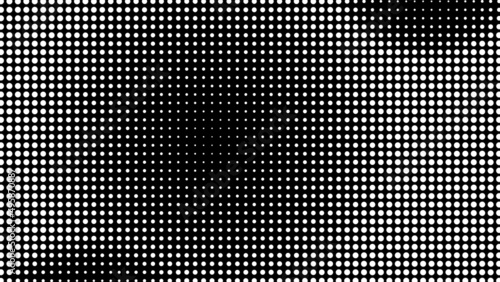 Generative realtime art. Screen media technology. Code, digital creative. Coding abstract video trippy. Mesh LCD display. Scale size different hole space.