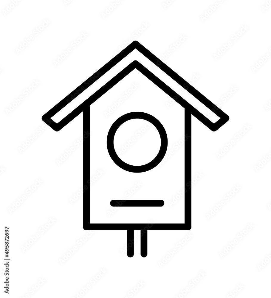 Spring and summer time flat line icon. Outline sign for mobile concept and web design, store Spring and summer time flat line icon. Outline sign for mobile concept and web design, store