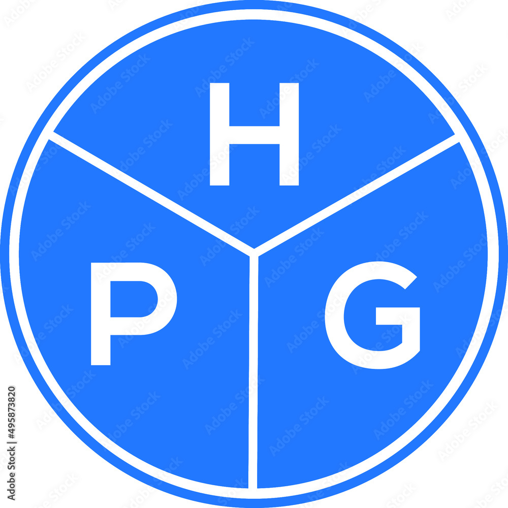 HPG letter logo design on white background. HPG creative circle letter logo concept. HPG letter design. HPG letter logo design on white background. HPG creative circle letter logo concept. HPG letter design.