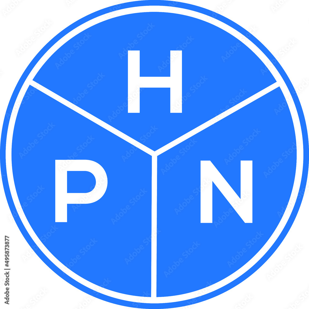 HPN letter logo design on white background. HPN creative circle letter logo concept. HPN letter design. HPN letter logo design on white background. HPN creative circle letter logo concept. HPN letter design.
