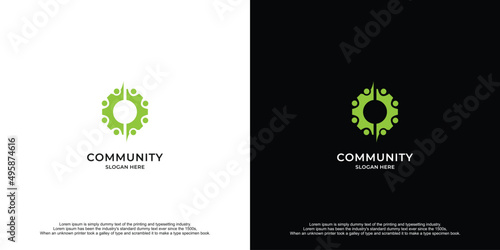 Community Creative Idea Logo Design.