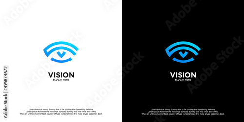 Vision Creative Template Business Logo Design.