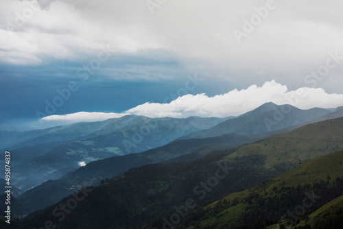 clouds over the mountain