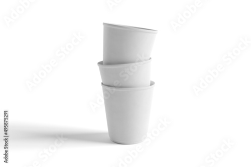 Expresso cup on a white background - 3d rendering