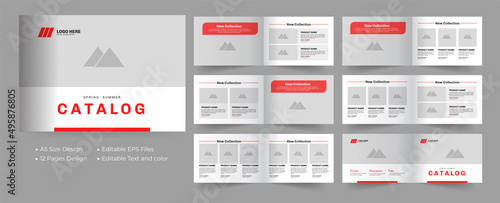 landscape product catalog or catalogue template design