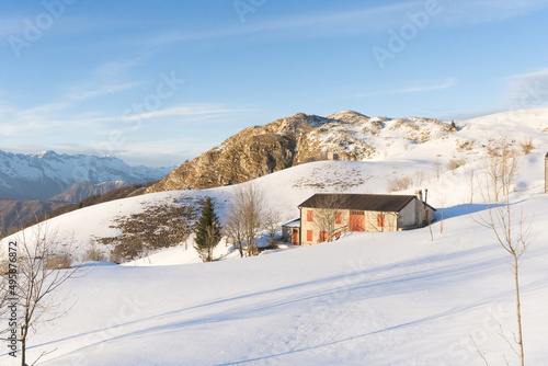Wallpaper Mural winter landscape in the mountains Torontodigital.ca