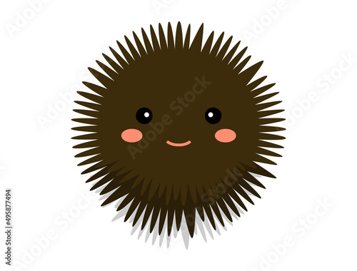 ウニをイメージしたキャラクターのイラスト