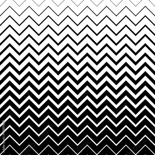 3D Fototapete Badezimmer - Fototapete Horizontal chevron line pattern. Fades stripe. Black shevron on white background. Zigzag gradation stripes texture. Fading patern. Faded zag zig backdrop for design prints. Vector illustration