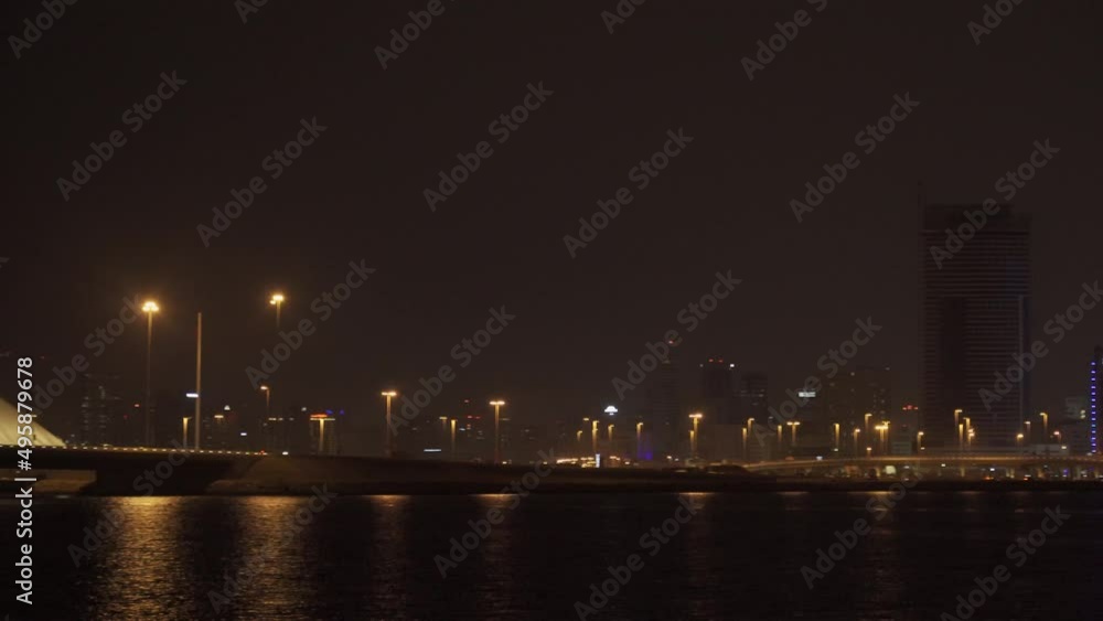 Manama Skyline At Nght, Bahrain