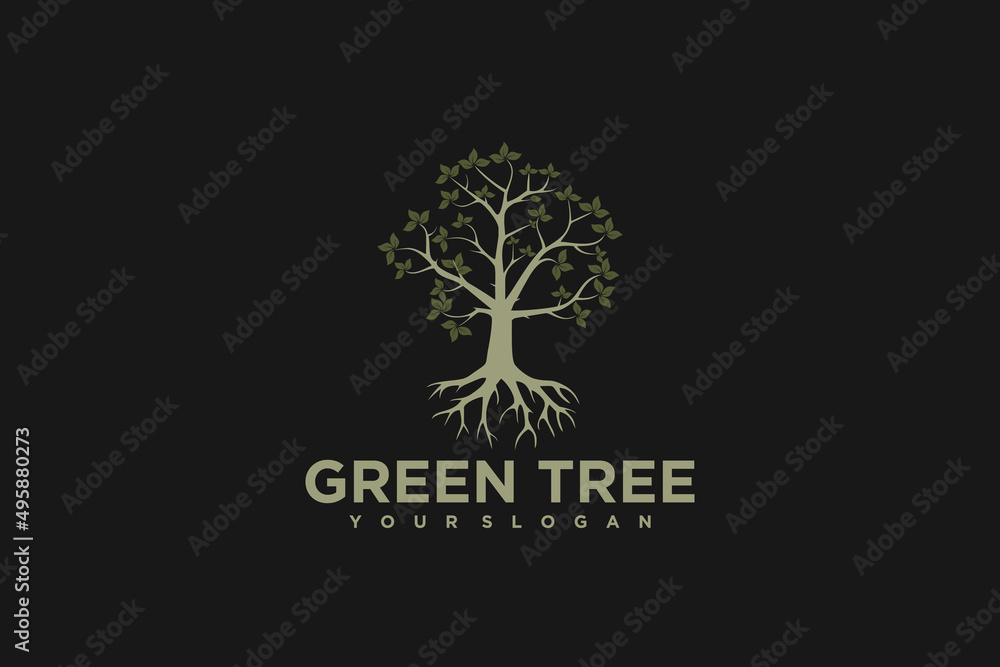 Fototapeta premium tree logo, nature logo, logo inspiration