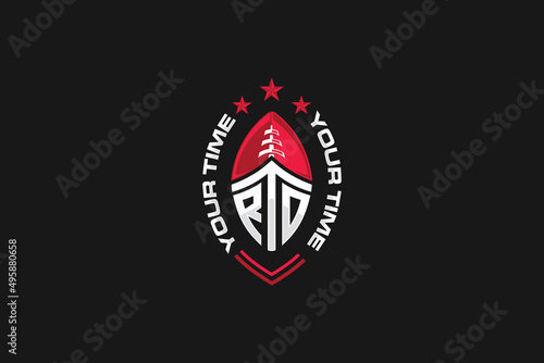 American football logo, logo inspiration for your business.