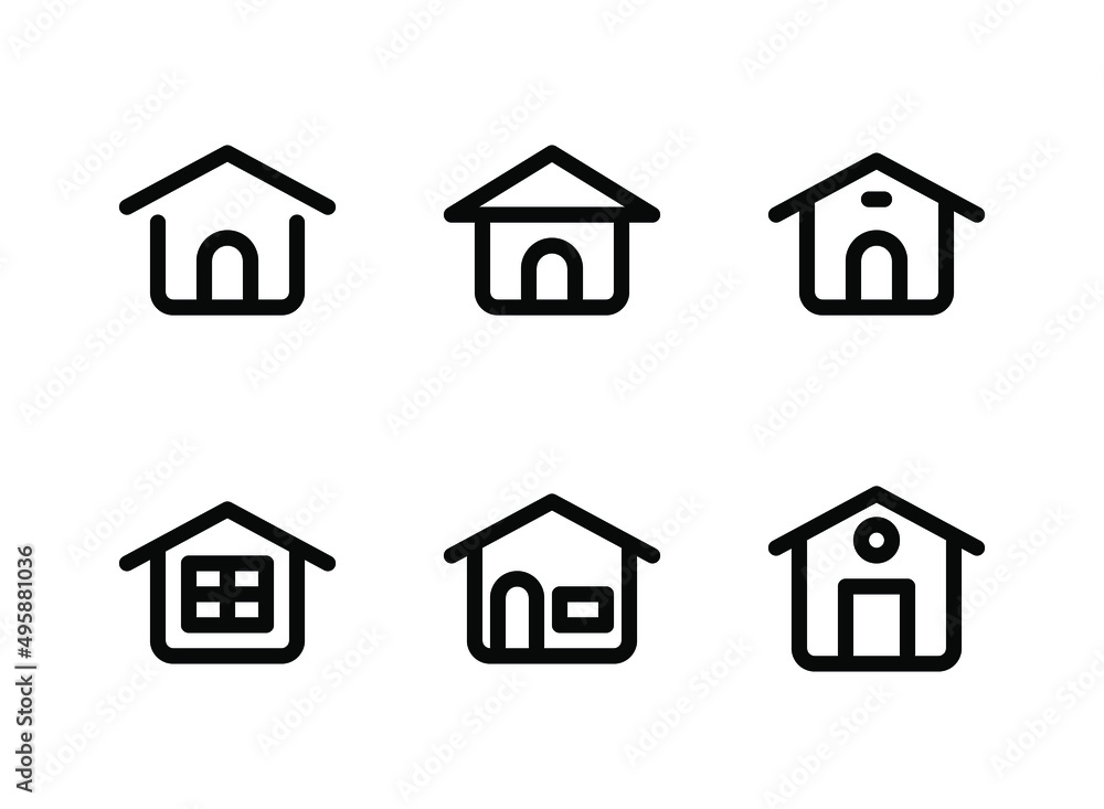 Simple Set of House Related Vector Line Icons. Contains Icons as Simple Home, Window and more. Simple Set of House Related Vector Line Icons. Contains Icons as Simple Home, Window and more.