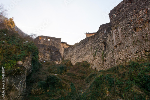 The historic 12th century Castel Pieta near Calliano in Trentino-Alto Adige, north east Italy  © dragoncello