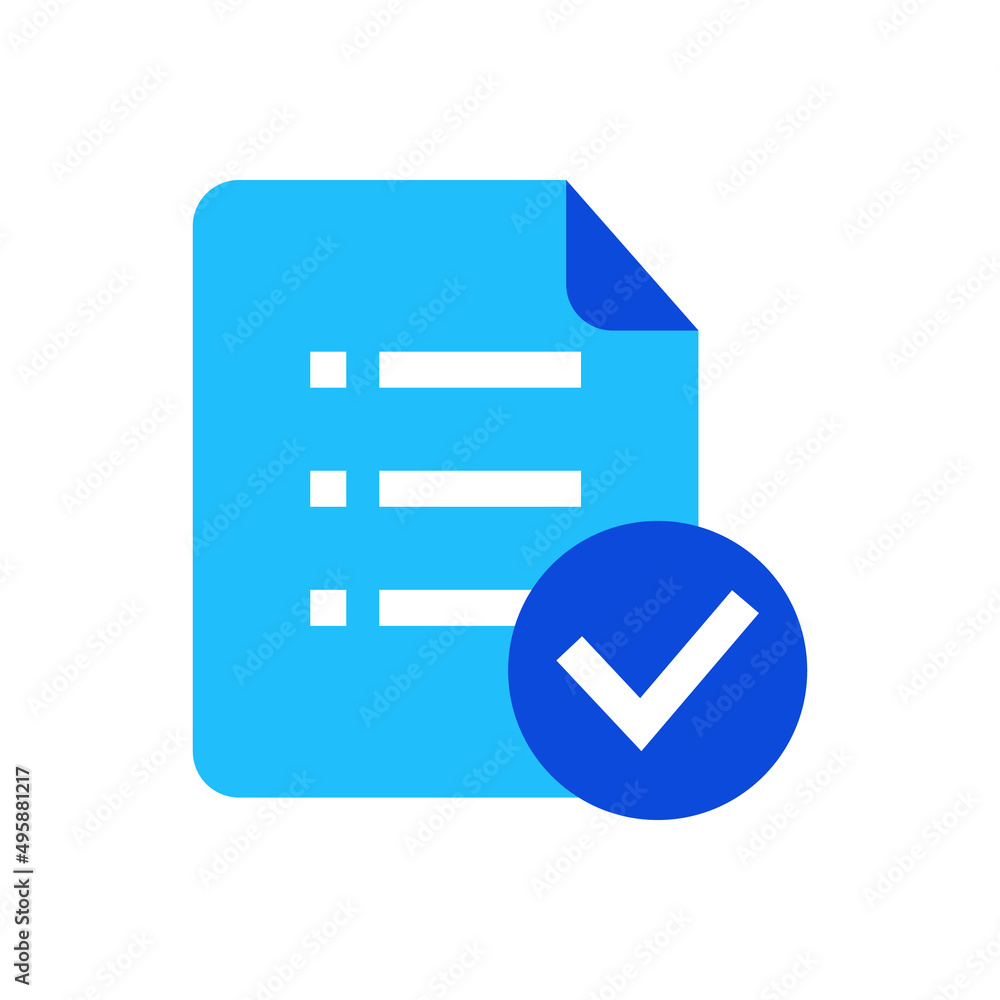 Task list icon vector graphic illustration in blue Task list icon vector graphic illustration in blue