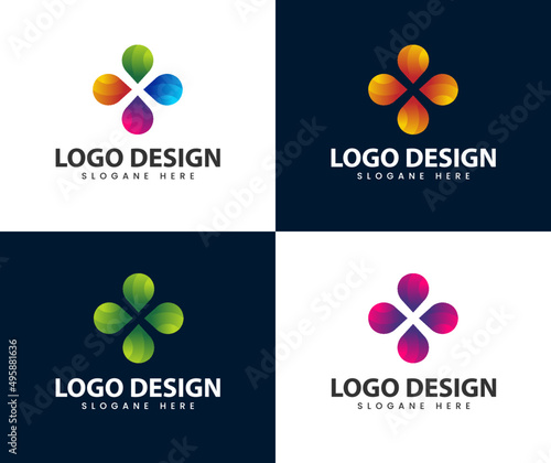 Abstract modern logo design