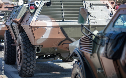 M1117 Guardian Armored Security Vehicle ASV, Military parade. War weapon, close up. photo