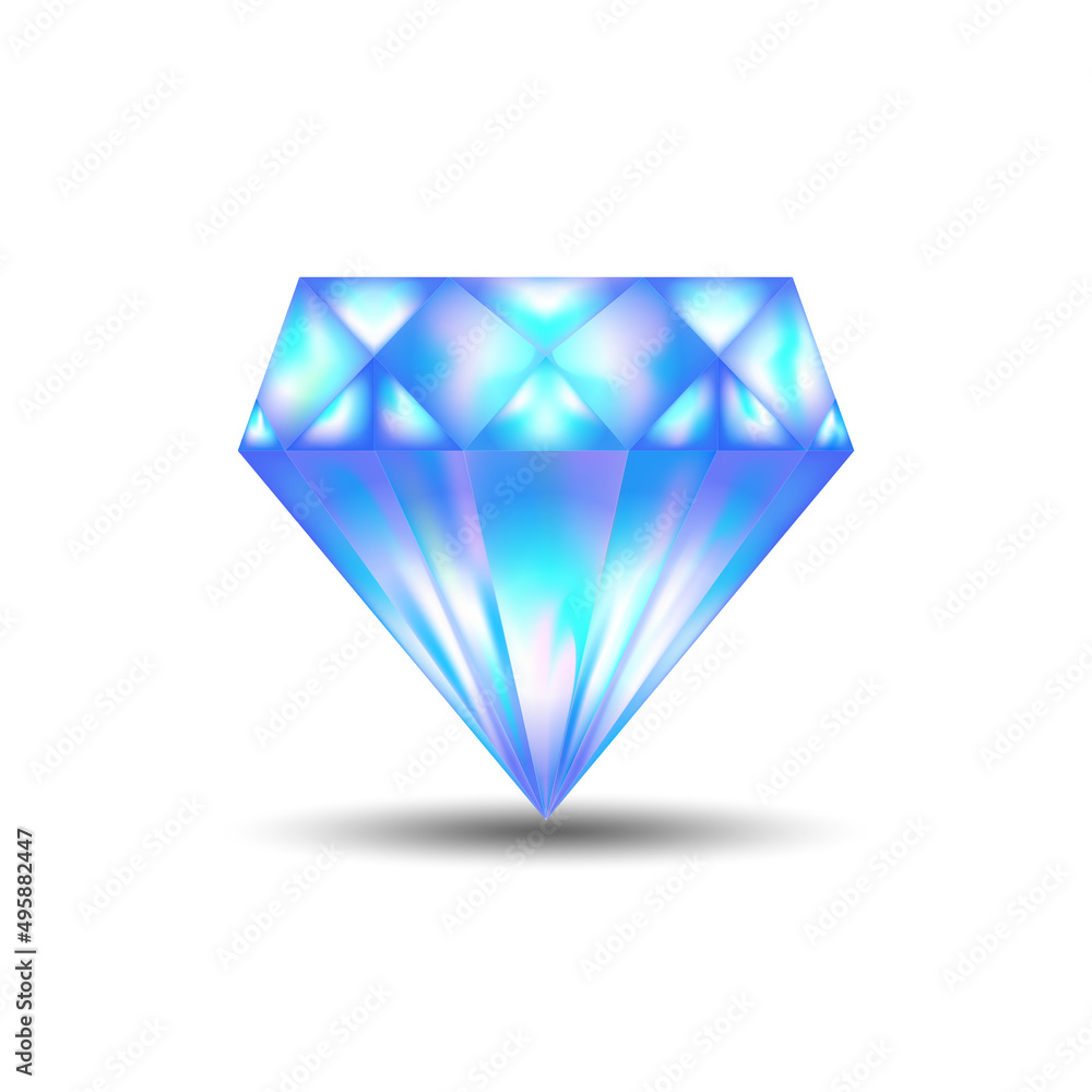 diamond illustration on white background diamond illustration on white background