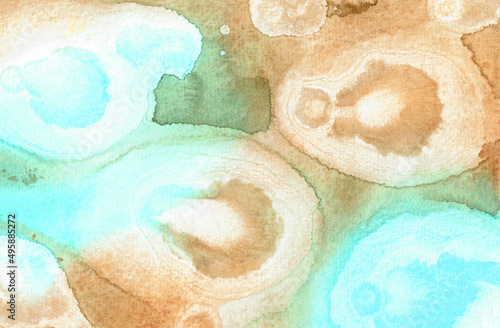 Aquarelltextur - Handgemaltes Aquarell einer Textur mit Effekten