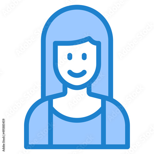 avatar blue style icon