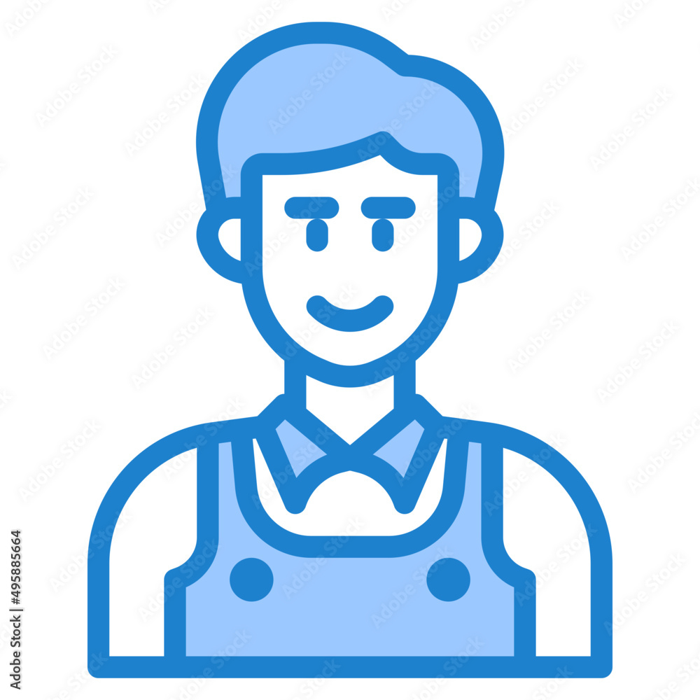 farmer blue style icon farmer blue style icon