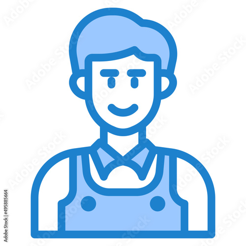 farmer blue style icon