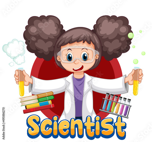 Scientist doing science experiment in the lab