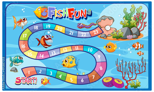 Game design with underwater background