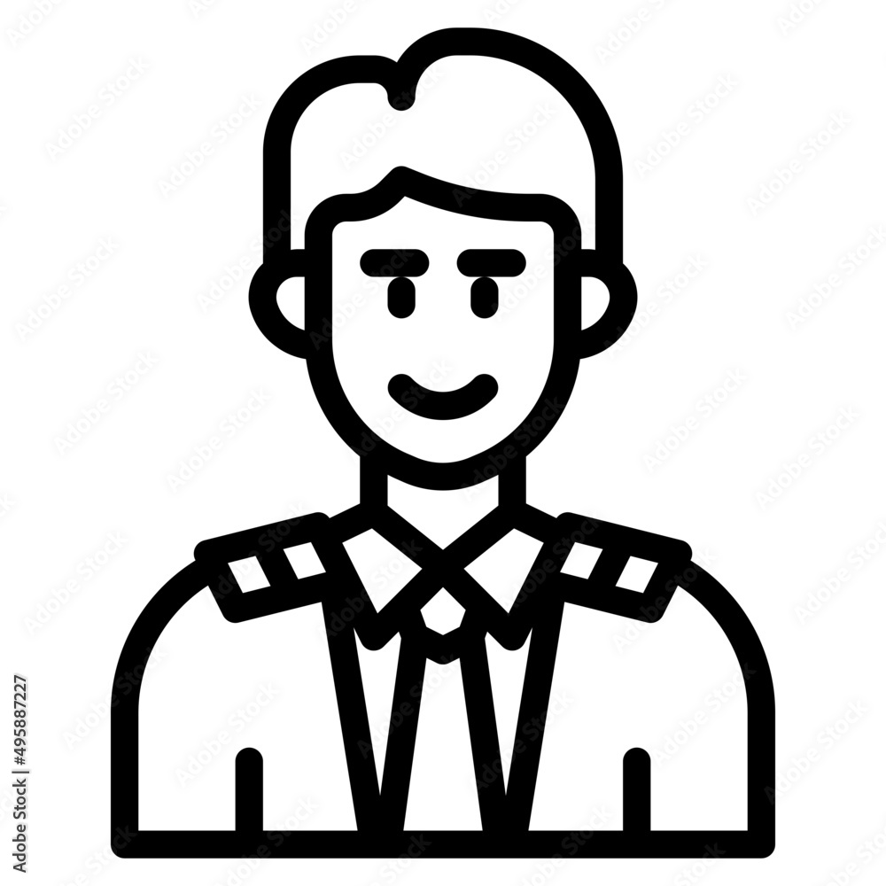 avatar outline style icon avatar outline style icon