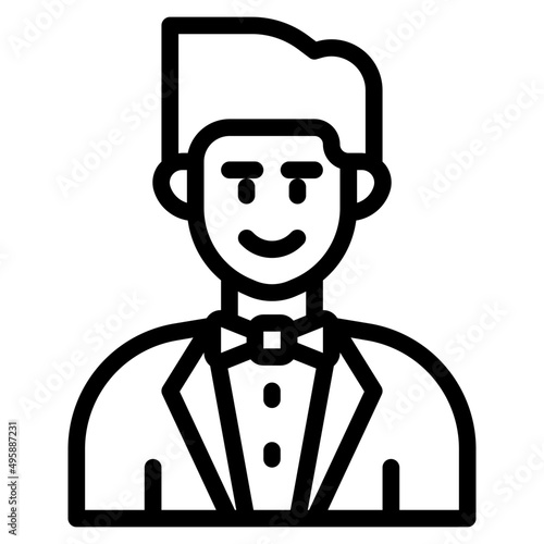 avatar outline style icon