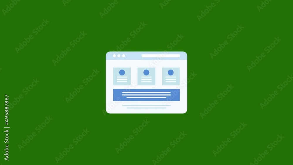 Web icon animation.4K motion animation Web icon animation.4K motion animation