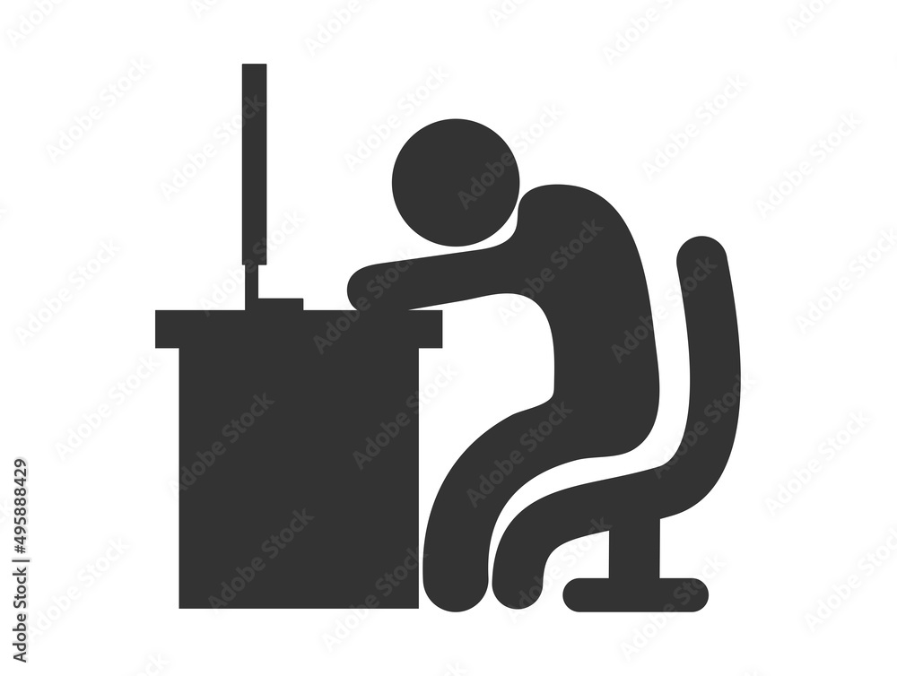 Man working at a desk Man working at a desk