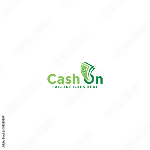 Cash on logo sign design