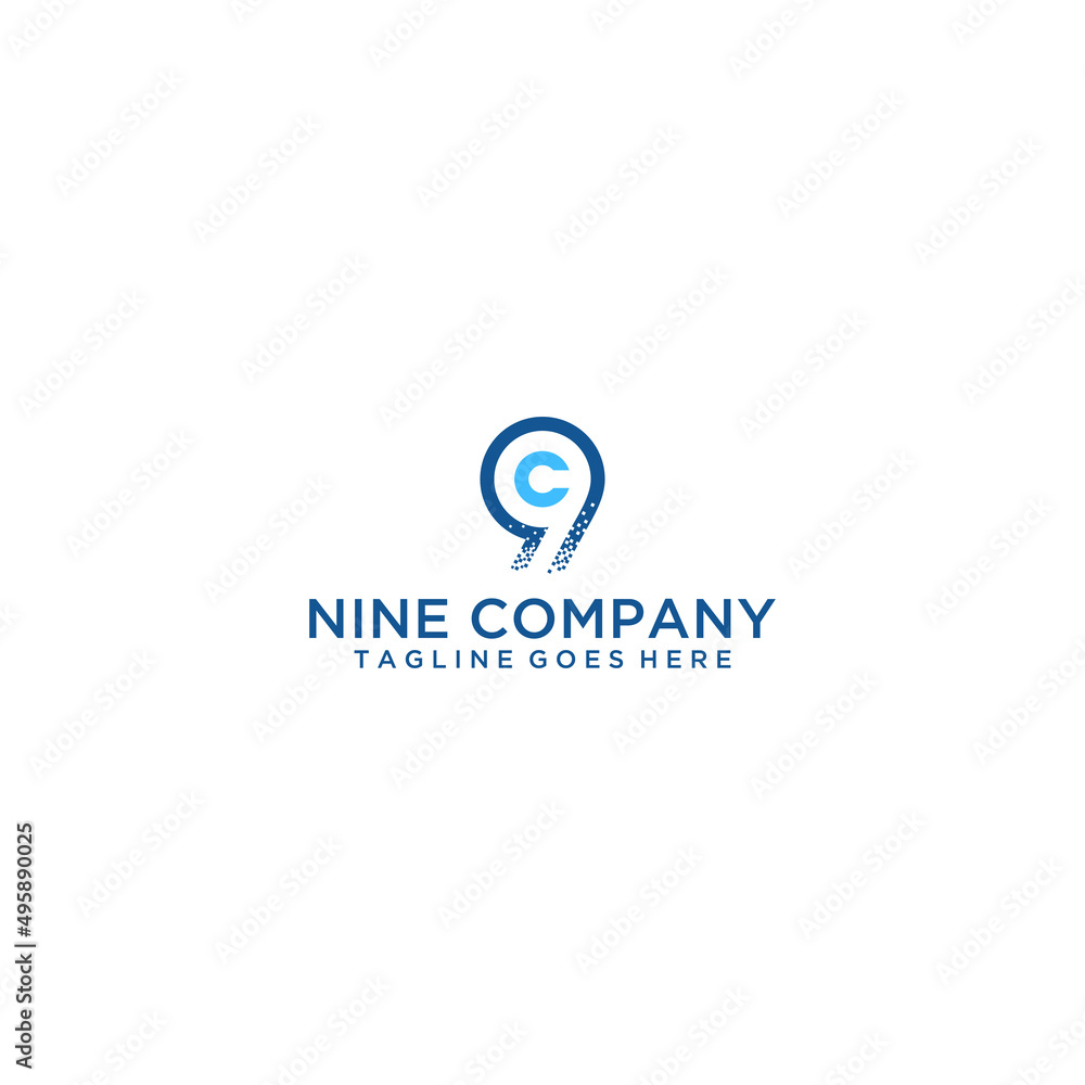 C9 9C logo sign design for your company