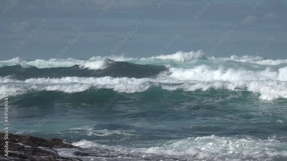 Waves of the Atlantic Ocean. Waves of the Atlantic Ocean.