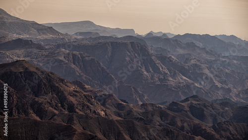 Beautiful desert mountains landscape. Wadi Dana, Jordan. © Szymon Bartosz