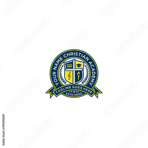 University education logo design .