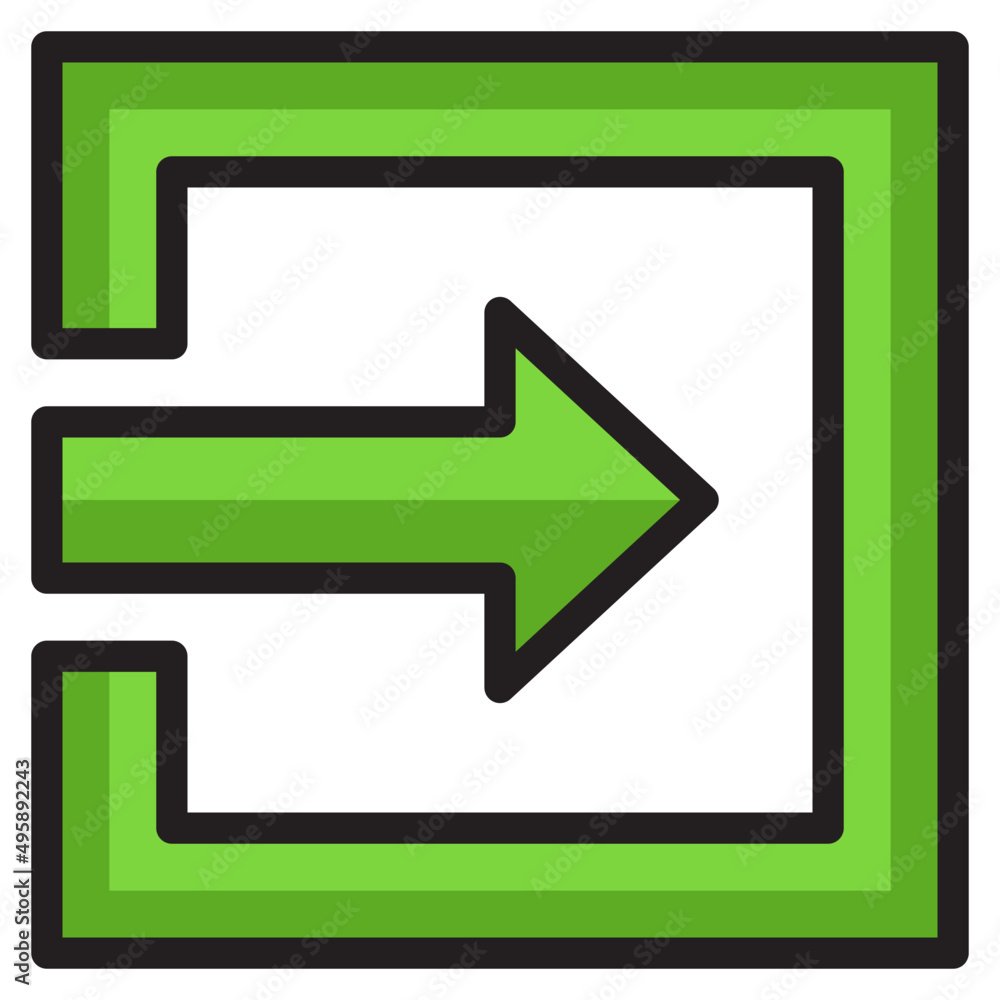 arrows color line style icon arrows color line style icon