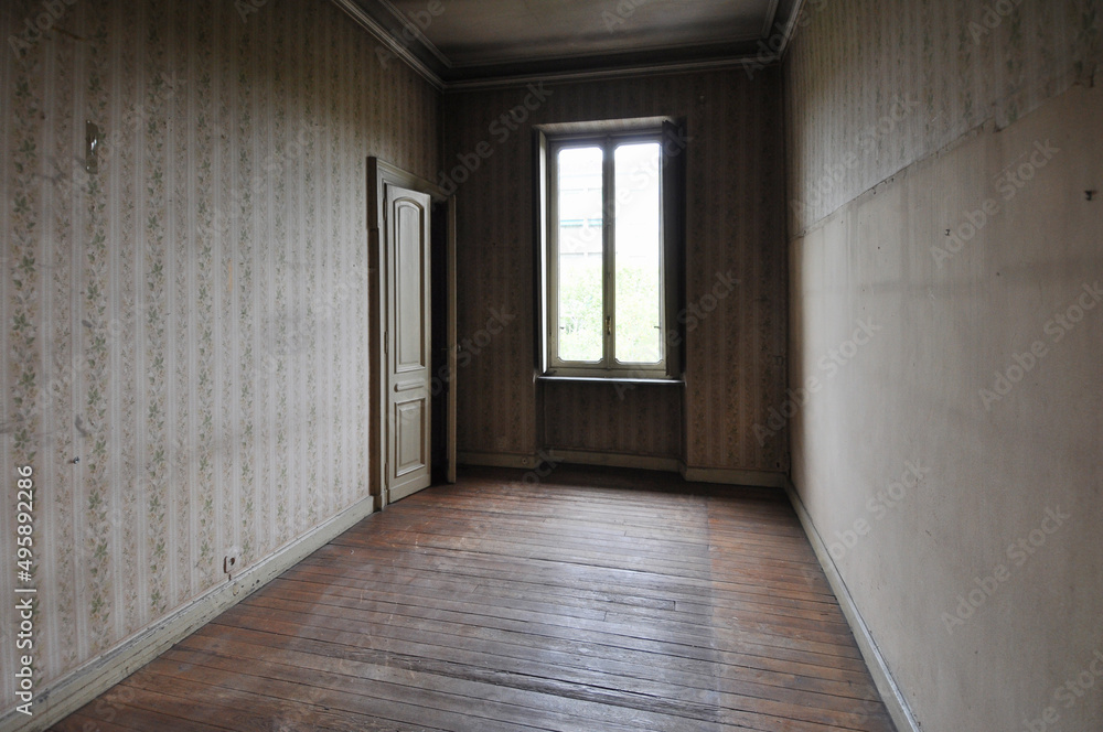 abandoned house interior