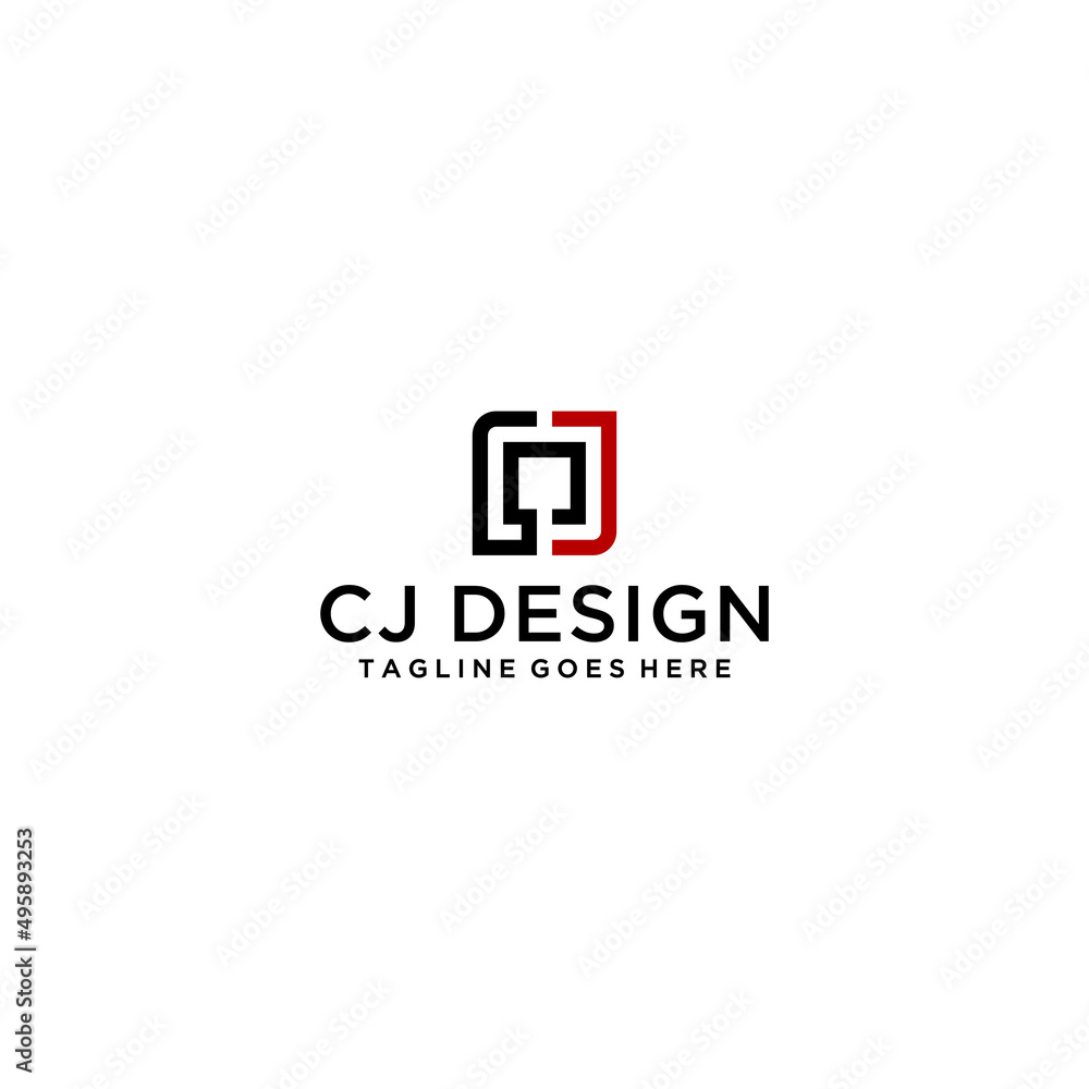 CJ, JC initial logo sign design CJ, JC initial logo sign design