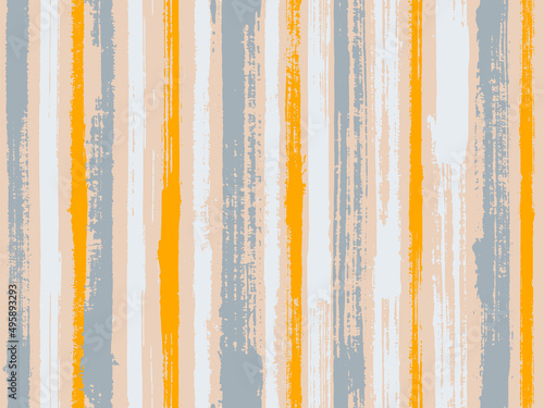 Sloopy gouache vertical lines vector pattern.