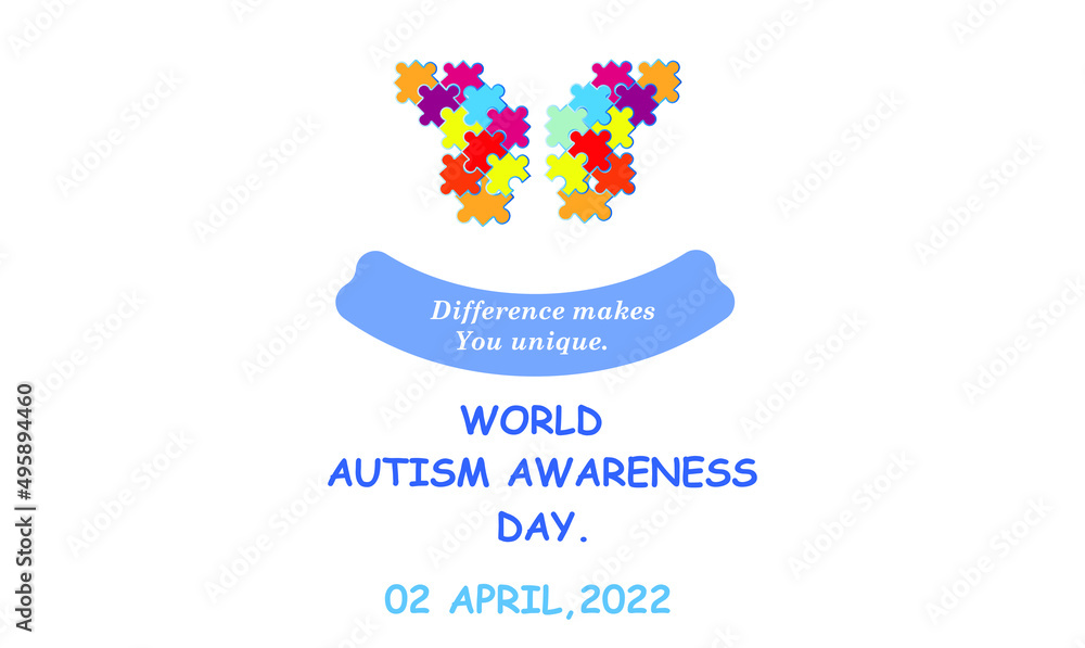 world autism awareness day social media poster design tshirt design