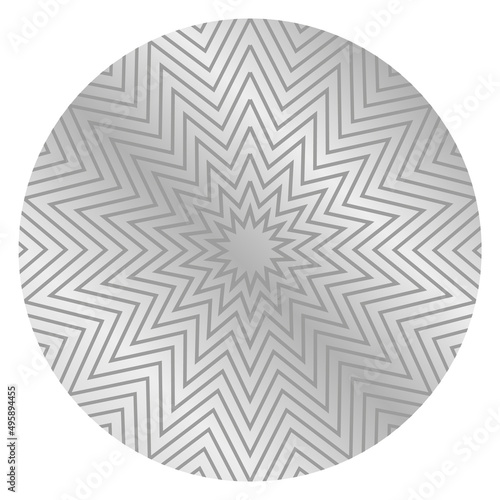 Round scratch layer with metal pattern texture template