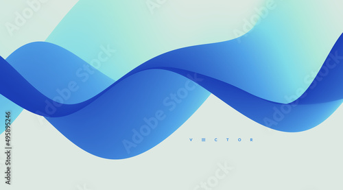Water waves. Nature background. Trendy liquid design. Vector illustration for banners, flyers and presentation.