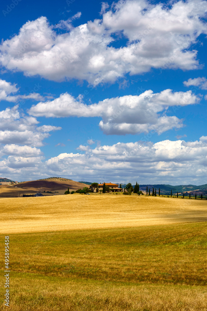 Rural landscape along the Cassia near Castiglione, Tuscany Rural landscape along the Cassia near Castiglione, Tuscany